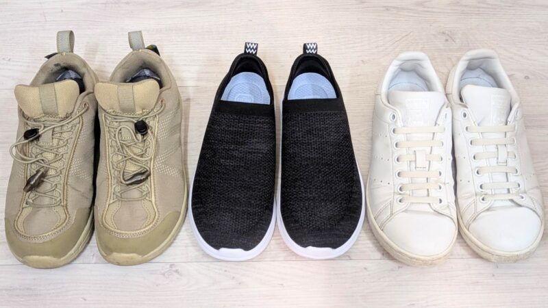 ミニマリストの靴3足