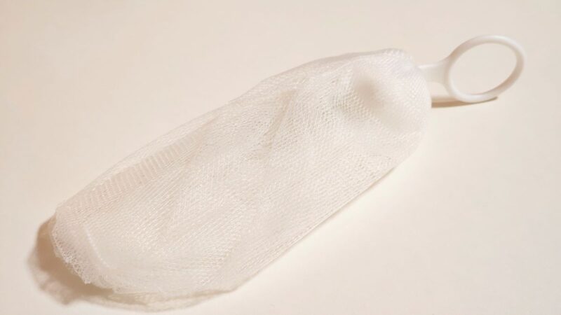 セリア洗顔せっけん専用泡立てネット