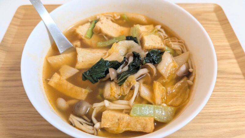 冷凍鍋野菜セットを煮ただけお鍋