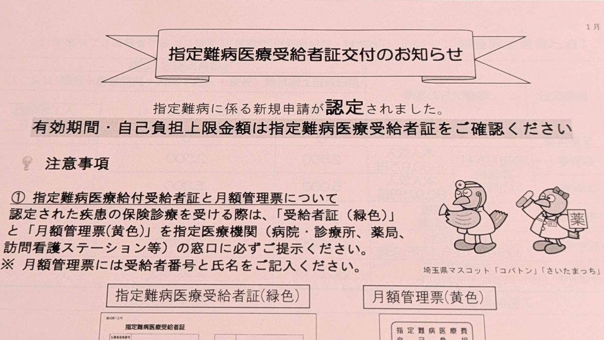 指定難病 申請結果